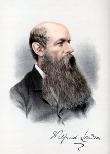 Sir Wilfrid Lawson, politico britannico e sostenitore della temperanza, c1890