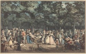 La passeggiata pubblica da Philibert-Louis Debucourt