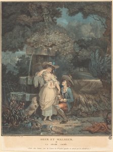 Fortuna e Sfortuna, o la Brocca Rott da Philibert Louis Debucourt