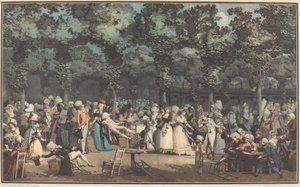 La Passeggiata Pubblica da Philibert Louis Debucourt