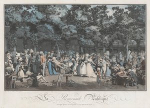 La passeggiata pubblica da Philibert Louis Debucourt