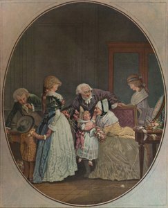 Les Bouquets, Ou La Fête De La GrandMaman, 1788, 1913 da Philibert Louis Debucourt