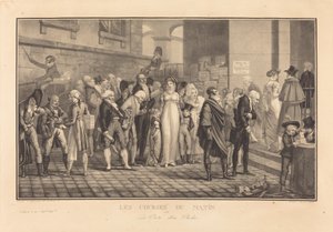 Le corse del mattino, o la porta di un ricco da Philibert Louis Debucourt