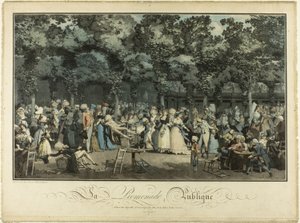 Passeggiata pubblica da Philibert Louis Debucourt