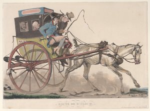 Route de St. Cloud, 1816 da Philibert Louis Debucourt