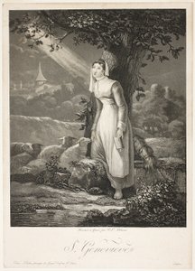 Santa Genevieve da Philibert Louis Debucourt