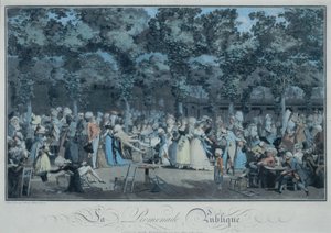 La passeggiata pubblica da Philibert Louis Debucourt