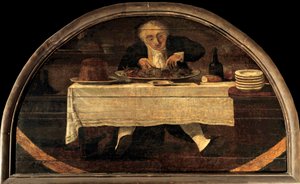 Il goloso insegna a Corcellet generi alimentari una volta nel palazzo reale da Philibert Louis Debucourt