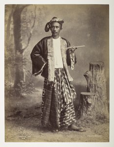 Un uomo birmano, da Vedute della Birmania da Philip Adolphe Klier