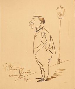 Caricatura di Samuel Bancroft da Philip Burne Jones