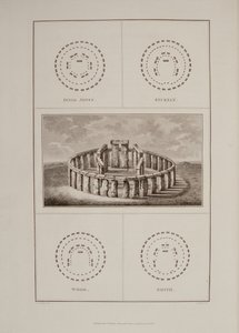 Vista di Stonehenge, da The History of Ancient Wiltshire di Sir Richard Colt Hoare, inciso da James Basire, Londra, 1810-11 da Philip Crocker