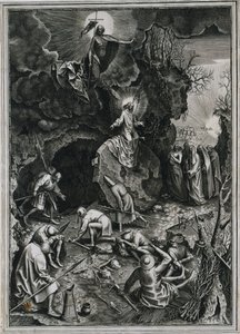 La resurrezione di Cristo, c. 1562 da Philip Galle