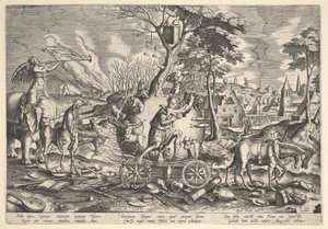 Il trionfo del tempo, 1574 da Philip Galle