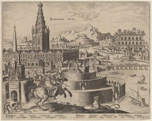 Le mura di Babilonia da Philip Galle, after Maerten van Heemskerck