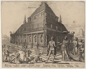 Mausoleo (La tomba di Mausolo ad Alicarnasso) da Philip Galle, after Maerten van Heemskerck