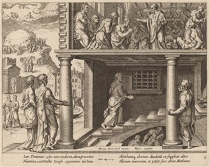 La scelta di San Mattia da Philip Galle after Maerten van Heemskerck