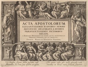 Pagina del titolo da Philip Galle after Maerten van Heemskerck after Jan van der Straet