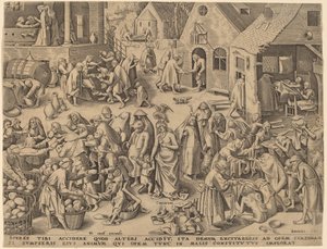 Carità da Philip Galle after Pieter Bruegel the Elder