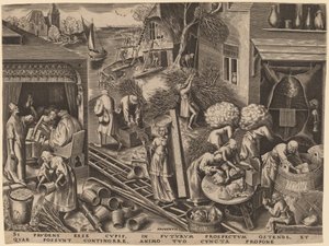 Prudenza da Philip Galle after Pieter Bruegel the Elder