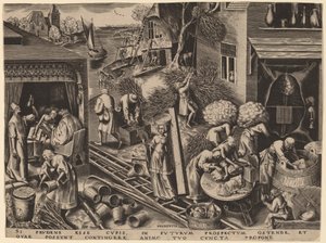 Prudenza da Philip Galle after Pieter Bruegel the Elder