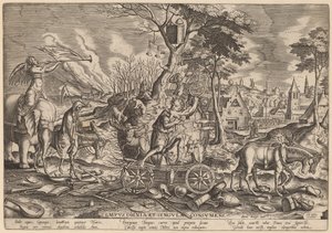 Il trionfo del tempo da Philip Galle after Pieter Bruegel the Elder