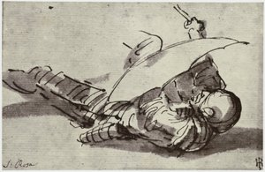 Salvator Rosa, Il soldato ferito da Philip Henry Delamotte