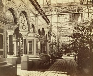 Sydenham: Crystal Palace, ingresso al cortile bizantino, 1854 da Philip Henry Delamotte