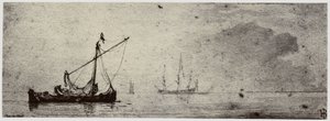 Van der Velde, Una chiatta da Philip Henry Delamotte