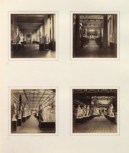 [Vedute della Corte di Scultura Greca inclusa Busto di Minerva], ca. 1859