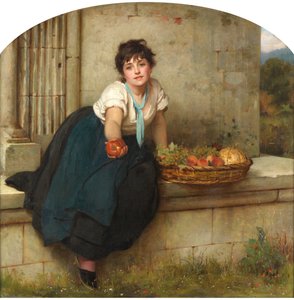 Il venditore di frutta, 1877 da Philip Hermogenes Calderon