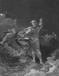Cristo che cammina sul mare da Philip James de Loutherbourg
