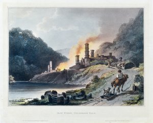 Fabbrica di ferro, Colebrook Dale da Philip James de (1740 1812) Loutherbourg