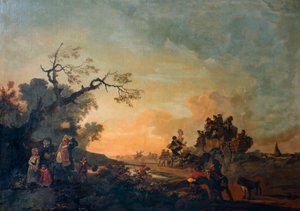 La strada principale da Philip James de (1740 1812) Loutherbourg