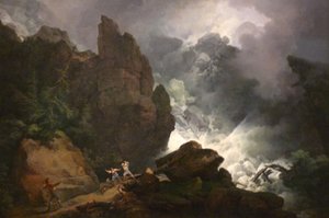 Una valanga sulle Alpi da Philip James de Loutherbourg