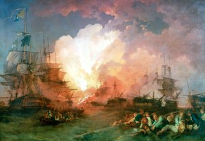 La battaglia del Nilo da Philip James de Loutherbourg