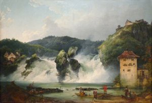 Le cascate del Reno a Sciaffusa da Philip James de Loutherbourg