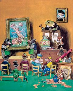 Town and Country Mouse (litografia a colori)