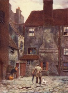 Retro del Queens Head Inn, Southwark, 1884 da Philip Norman