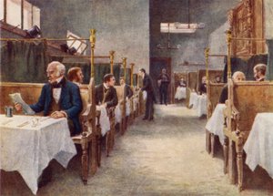 Sala da Pranzo della Taverna Cock, Fleet Street, distrutta 1886