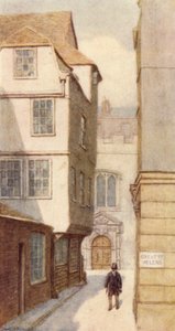 Numero 10 Great St Helens e ingresso della chiesa di St Helens, 1893 da Philip Norman