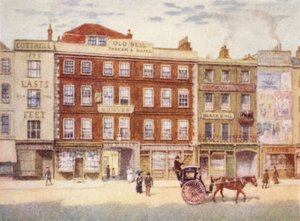 Old Bell Inn e Black Bull, da Holborn, 1897 da Philip Norman