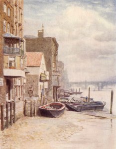 Vecchi edifici da St Pauls Pier, 1894 da Philip Norman