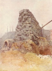 Resti del muro romano, Newgate, 1903 da Philip Norman
