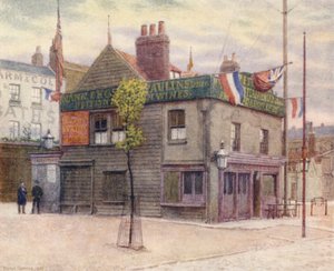 Vine Tavern, Mile End, guardando a est, 1887