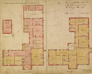 Progetti per la Red House, Bexley Heath, 1859 da Philip Webb