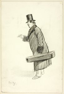 Uomo con Custodia per Violino da Philip William May