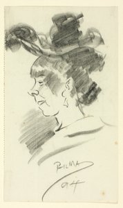 Profilo di una donna da Philip William May