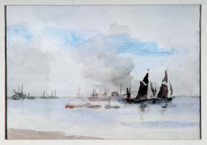 Barche del Tamigi, Greenhithe da Philip Wilson Steer