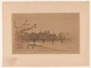 Vista su Parigi dal Pont des Arts da Philip Zilcken (signed by artist)
