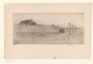 Paesaggio con case, lanterne e carro da Philip Zilcken (signed by artist)